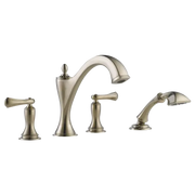 Brizo Roman Tub Faucet with Hand Shower Trim - Less Handles T67485-BNLHP - Plumbing Market