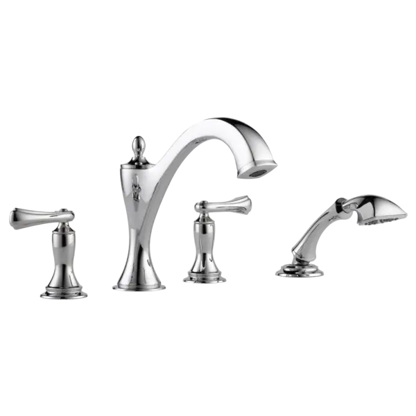 Brizo Roman Tub Faucet with Hand Shower Trim - Less Handles T67485-PCLHP - Plumbing Market