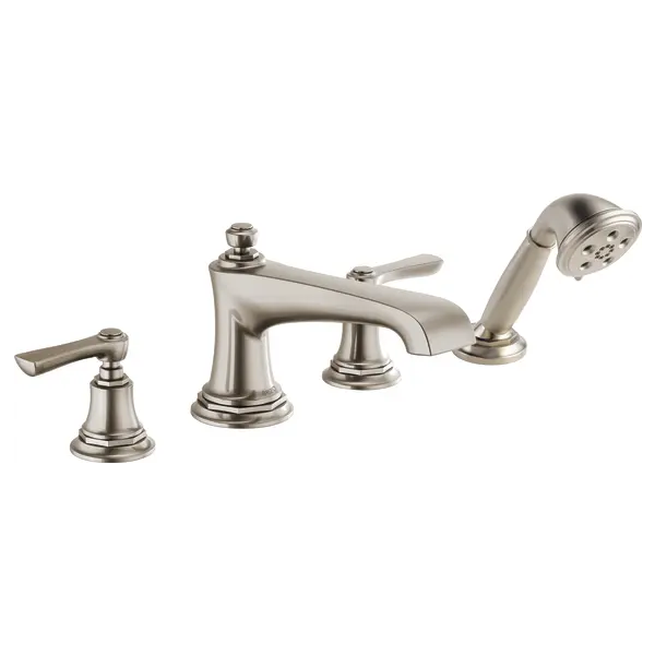 Brizo Roman Tub Faucet with Handshower - Less Handles T67460-NKLHP - Plumbing Market
