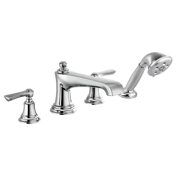 Brizo Roman Tub Faucet with Handshower - Less Handles T67460-PCLHP - Plumbing Market