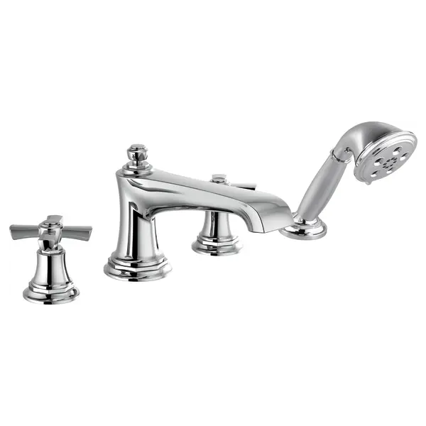 Brizo Roman Tub Faucet with Handshower - Less Handles T67460-PCLHP - Plumbing Market