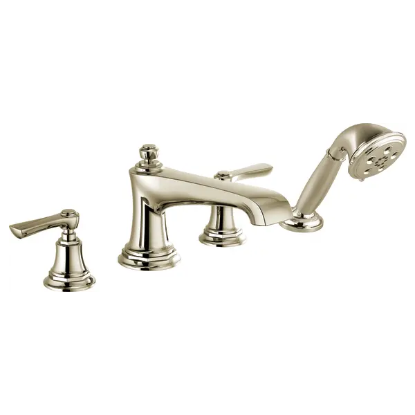 Brizo Roman Tub Faucet with Handshower - Less Handles T67460-PNLHP - Plumbing Market