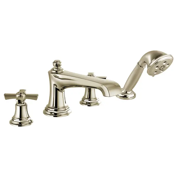 Brizo Roman Tub Faucet with Handshower - Less Handles T67460-PNLHP - Plumbing Market