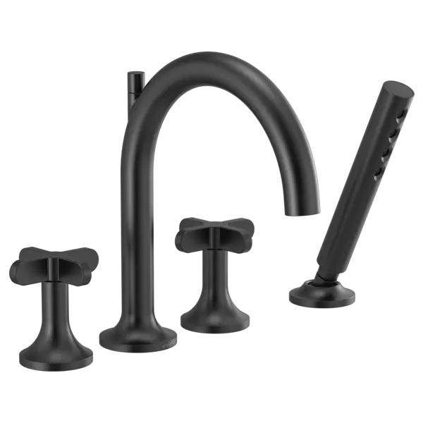 Brizo Roman Tub Faucet with Handshower - Less Handles T67475-BLLHP - Plumbing Market