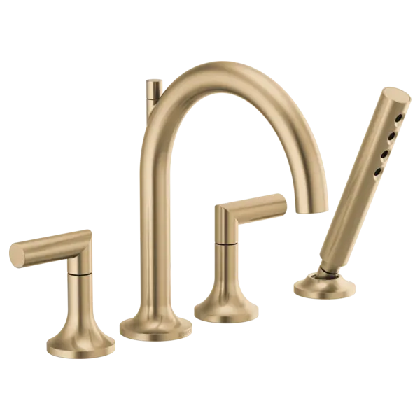 Brizo Roman Tub Faucet with Handshower - Less Handles T67475-GLLHP - Plumbing Market