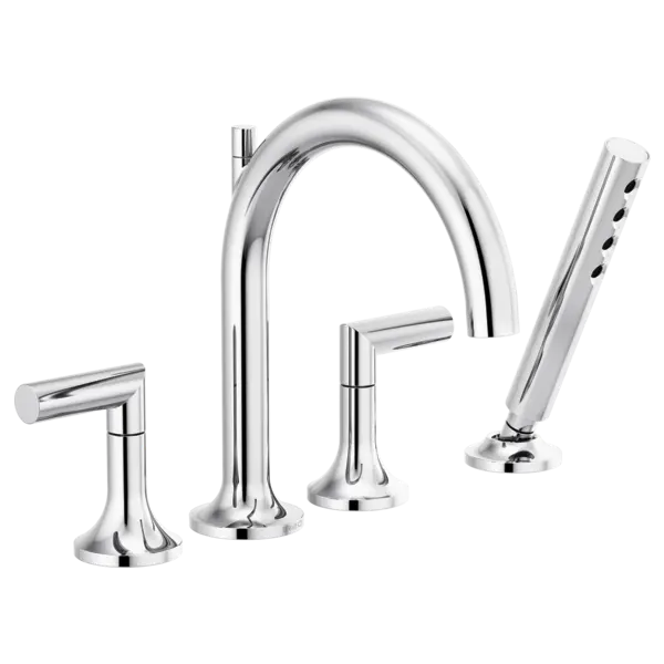 Brizo Roman Tub Faucet with Handshower - Less Handles T67475-PCLHP - Plumbing Market