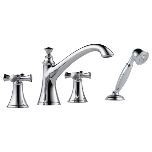 Brizo Roman Tub Trim with Hand Shower - Less Handles T67405-PCLHP - Plumbing Market