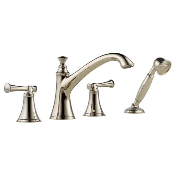 Brizo Roman Tub Trim with Hand Shower - Less Handles T67405-PNLHP - Plumbing Market