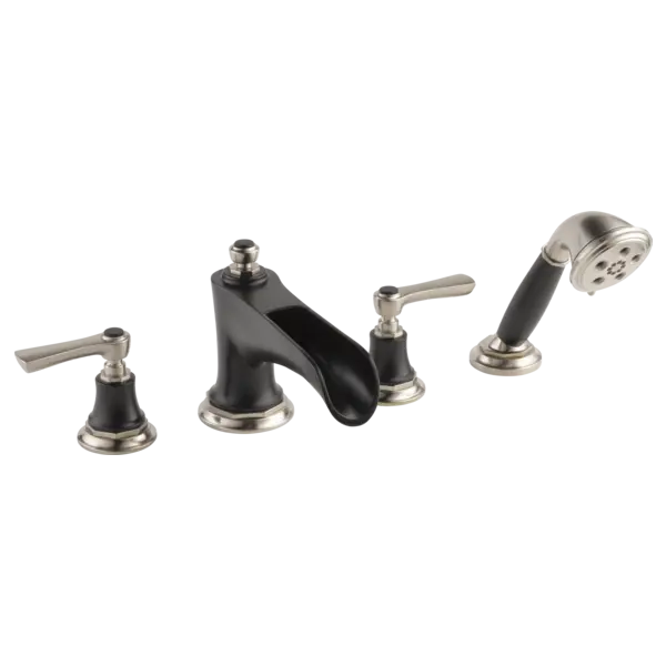 Brizo Roman Tub Trim with Hand Shower - Less Handles T67461-NKBLLHP - Plumbing Market