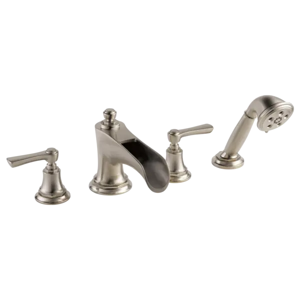 Brizo Roman Tub Trim with Hand Shower - Less Handles T67461-NKLHP - Plumbing Market