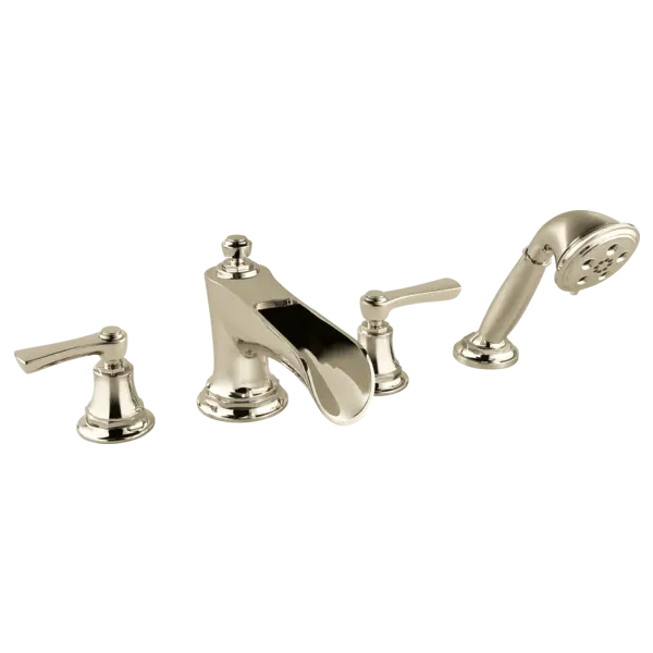 Brizo Roman Tub Trim with Hand Shower - Less Handles T67461-PNLHP - Plumbing Market