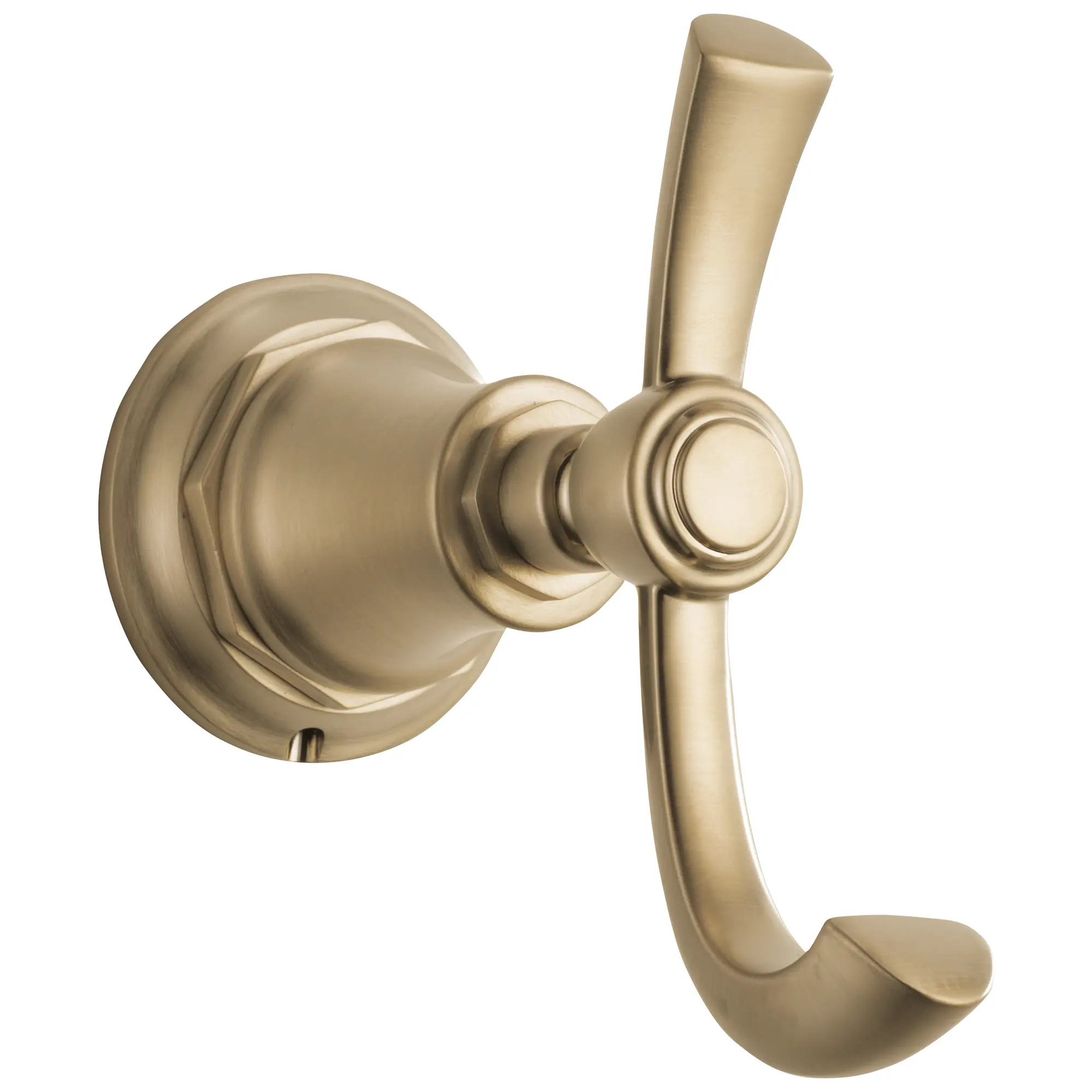 Brizo Rook Double Robe Hook Brilliance Luxe Gold - Plumbing Market
