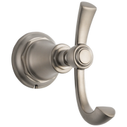Brizo Rook Double Robe Hook Brilliance Luxe Nickel - Plumbing Market