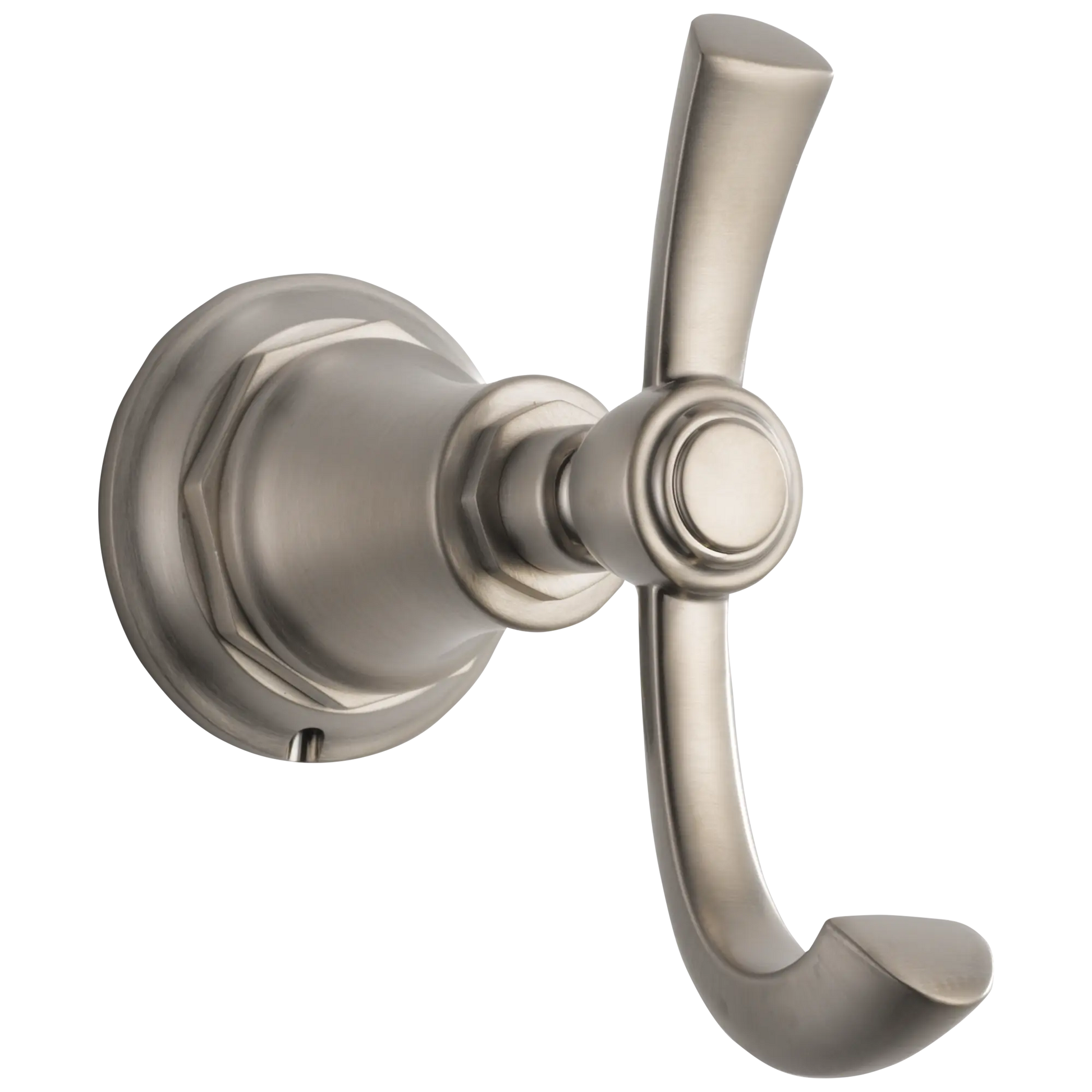 Brizo Rook Double Robe Hook Brilliance Luxe Nickel - Plumbing Market