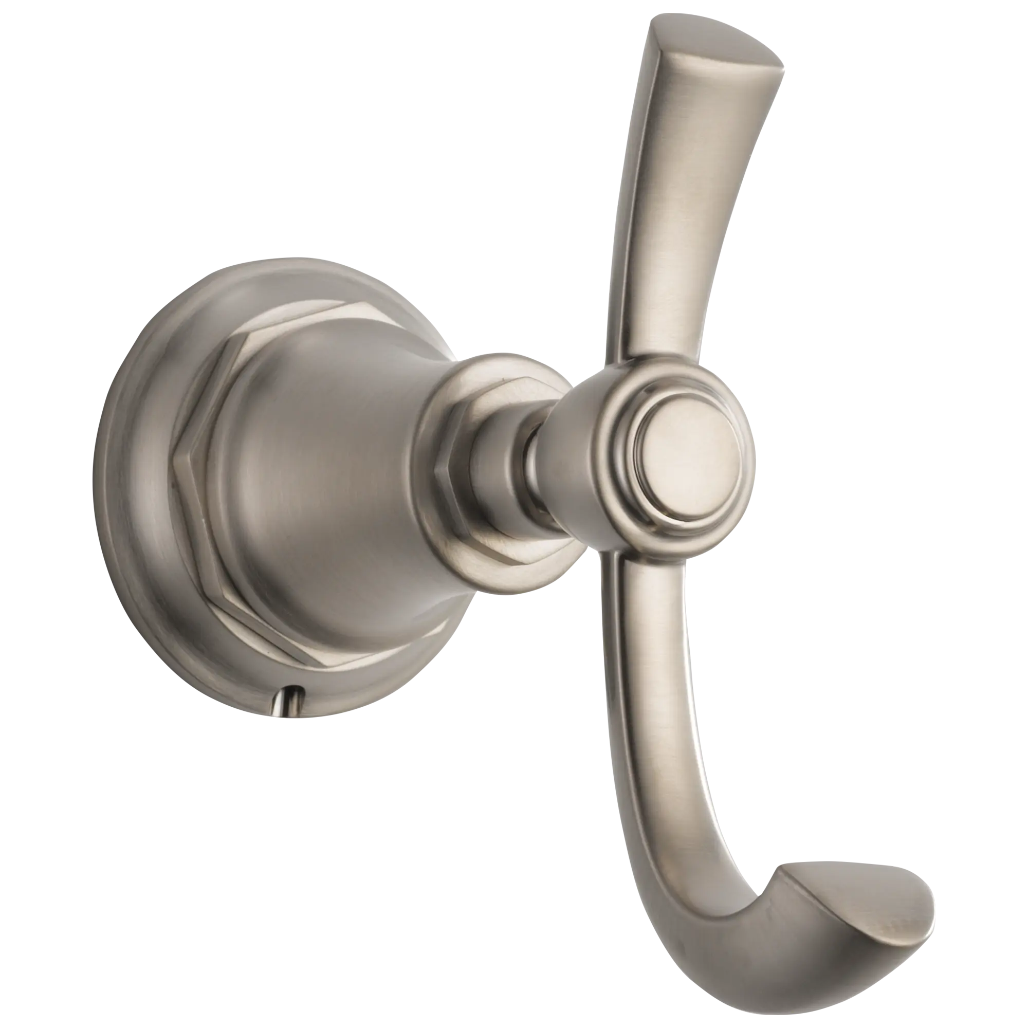 Brizo Rook Double Robe Hook Brilliance Luxe Nickel - Plumbing Market