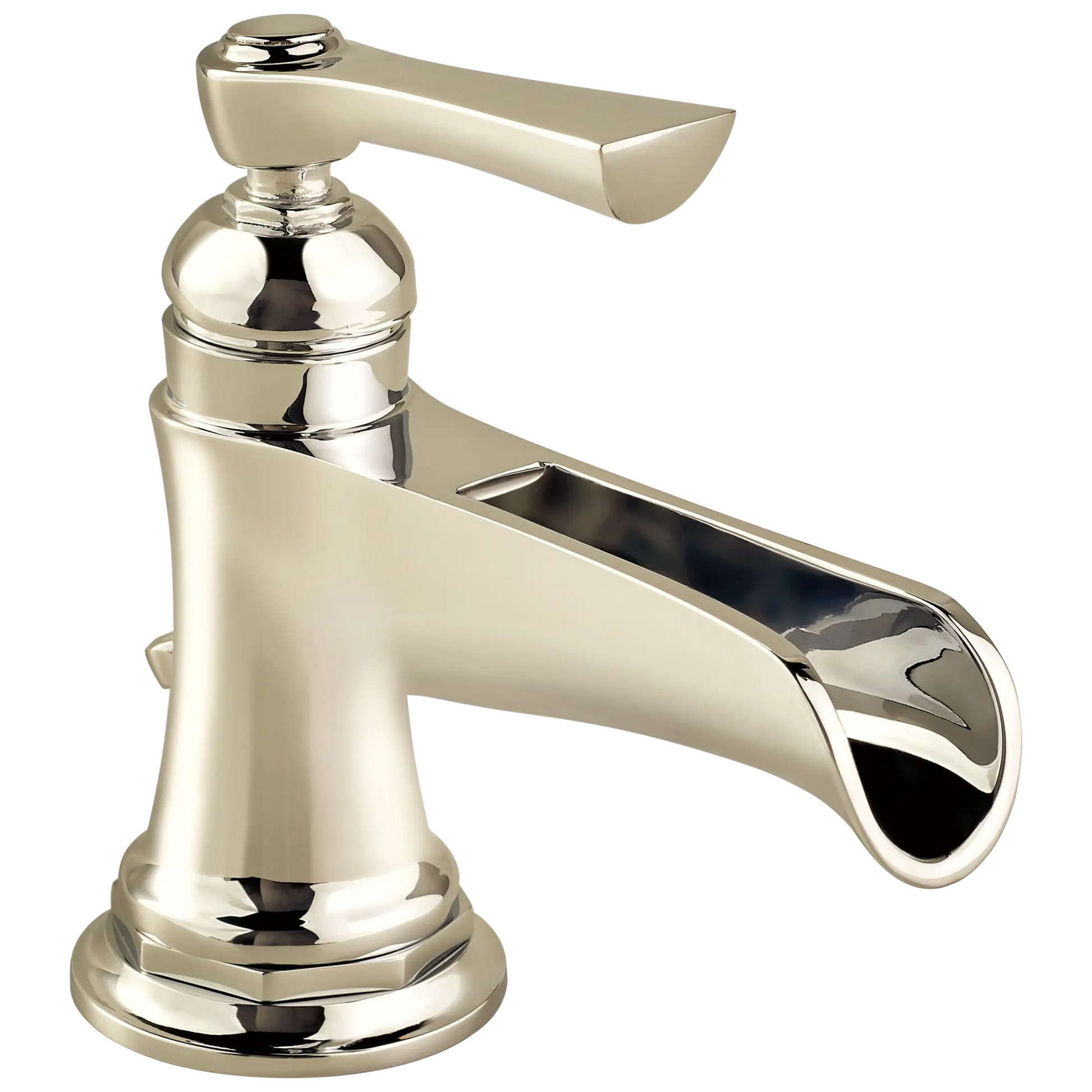 Brizo Rook Single-Handle Lavatory Faucet with Channel Spout 1.5 GPM Polished Nickel - Plumbing Market