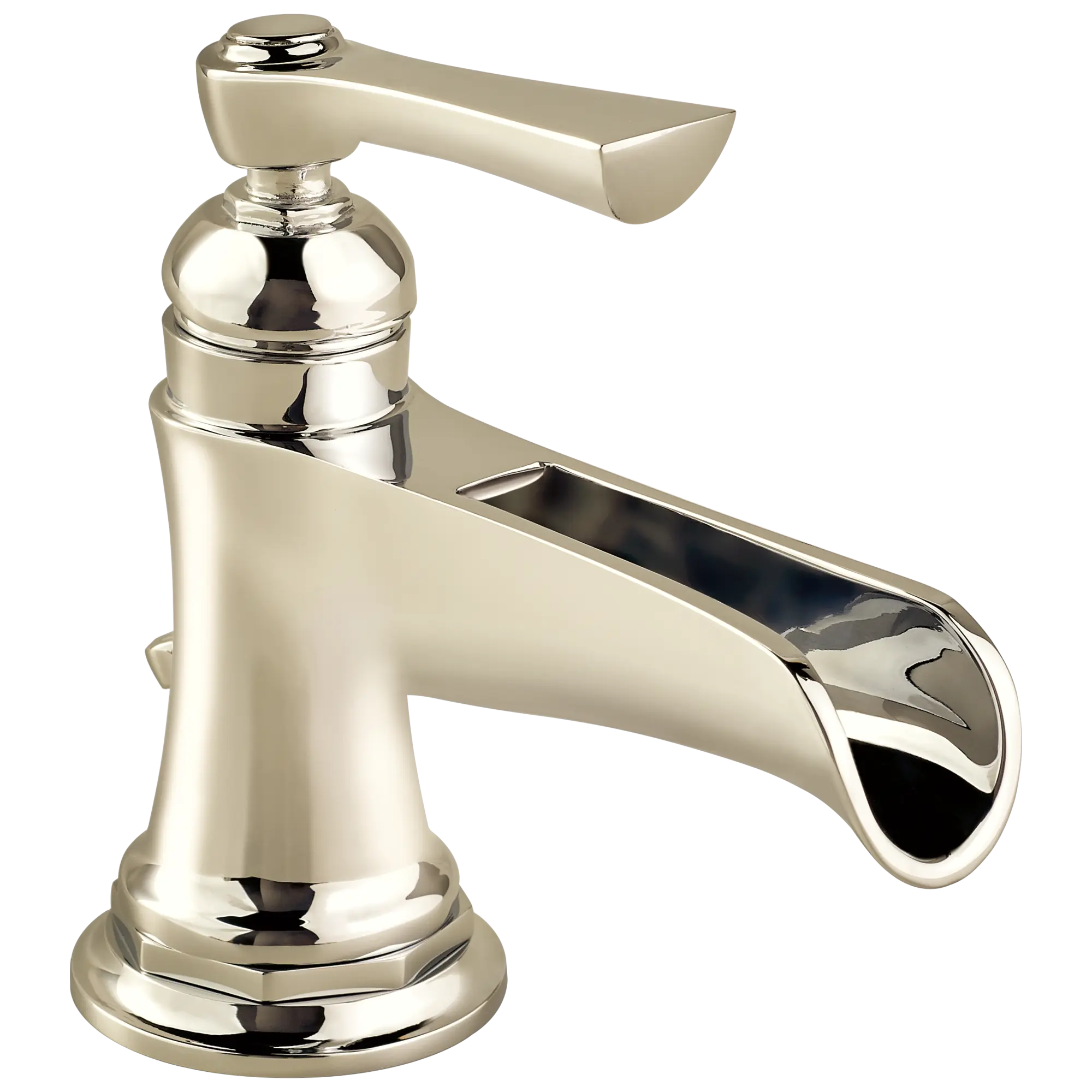 Brizo Rook Single-Handle Lavatory Faucet with Channel Spout 1.5 GPM Polished Nickel - Plumbing Market