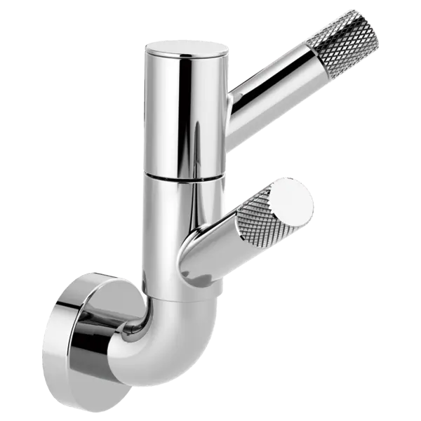 Brizo Rotating Double Robe Hook With Knurling 693537-PC - Plumbing Market
