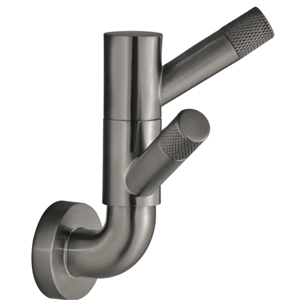 Brizo Rotating Double Robe Hook With Knurling 693537-SL - Plumbing Market
