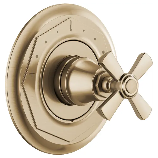 Brizo Sensori Thermostatic Valve Trim - Cross T66T061-GL - Plumbing Market