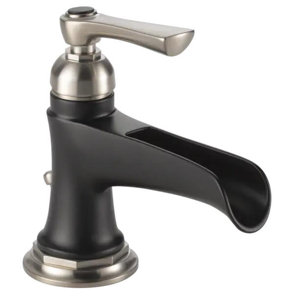 Brizo Single-Handle Lavatory Faucet with Channel Spout 1.2 GPM 65061LF-NKBL-ECO - Plumbing Market
