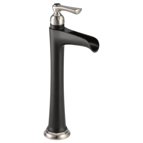 Brizo Single-Handle Vessel Lavatory Faucet with Channel Spout 1.5 GPM 65461LF-NKBL - Plumbing Market