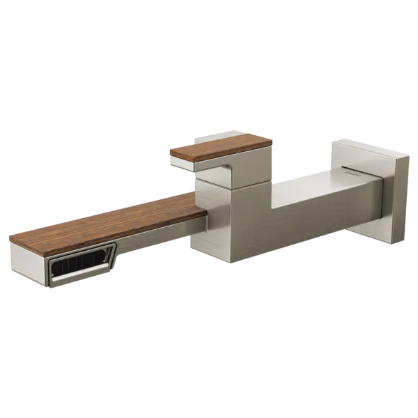 Brizo Single-Handle Wall Mount Lavatory Faucet 1.2 GPM T65722LF-NKTK - Plumbing Market