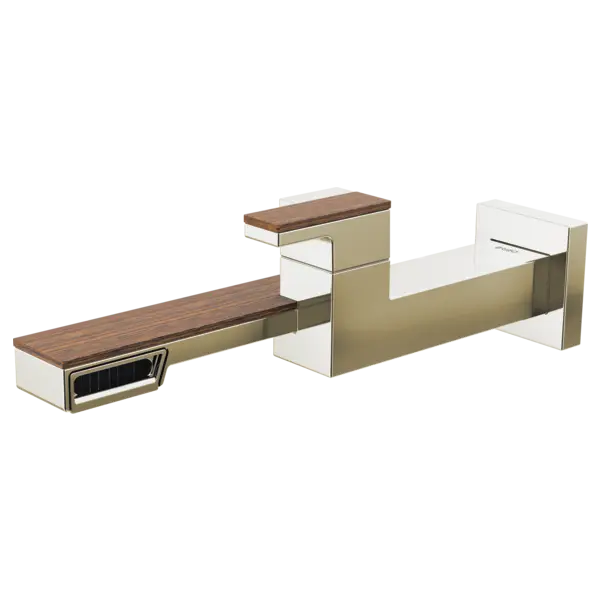 Brizo Single-Handle Wall Mount Lavatory Faucet 1.2 GPM T65722LF-PNTK - Plumbing Market