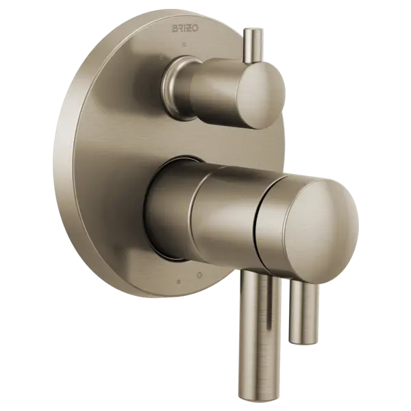 Brizo TempAssure Thermostatic Valve with Integrated 3-Function Diverter Trim T75575-BN - Plumbing Market
