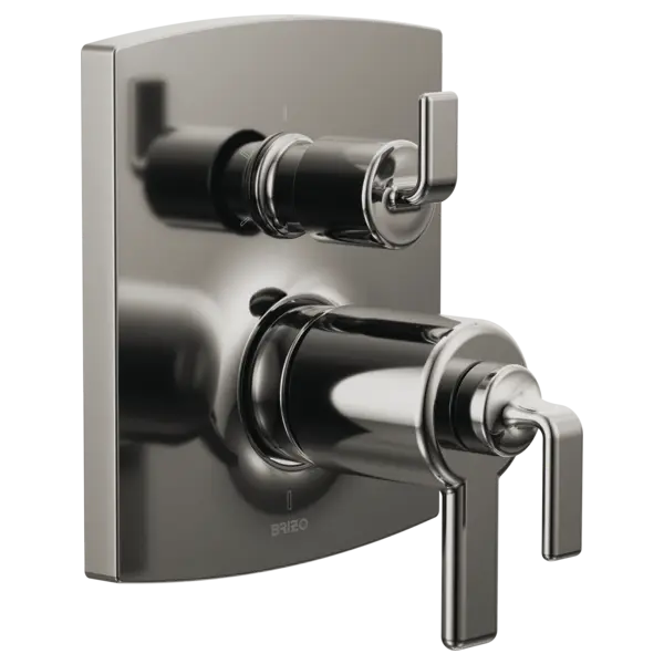 Brizo TempAssure Thermostatic Valve with Integrated 6-Function Diverter Trim - Less Handles T75606-BNXLHP - Plumbing Market