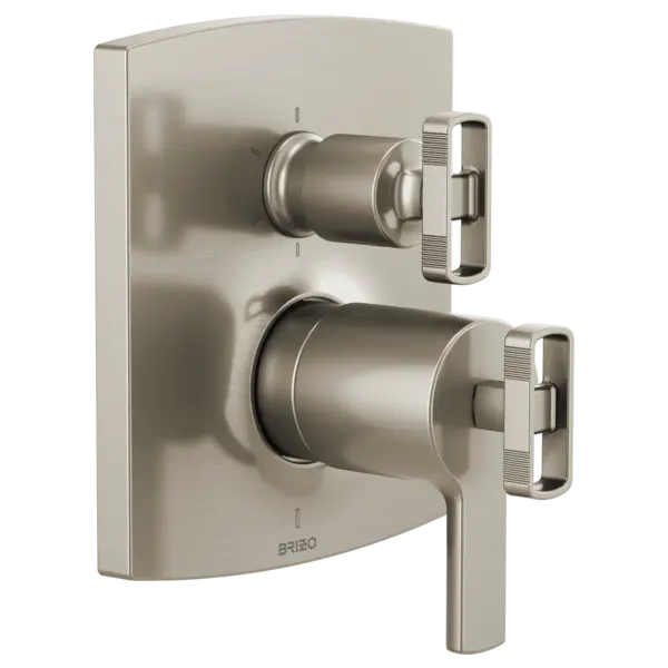 Brizo TempAssure Thermostatic Valve with Integrated 6-Function Diverter Trim - Less Handles T75606-NKLHP - Plumbing Market