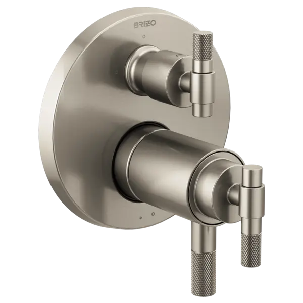 Brizo TempAssure® Thermostatic Valve with 3-Function Diverter Trim - Less Handles T75535-NKLHP - Plumbing Market