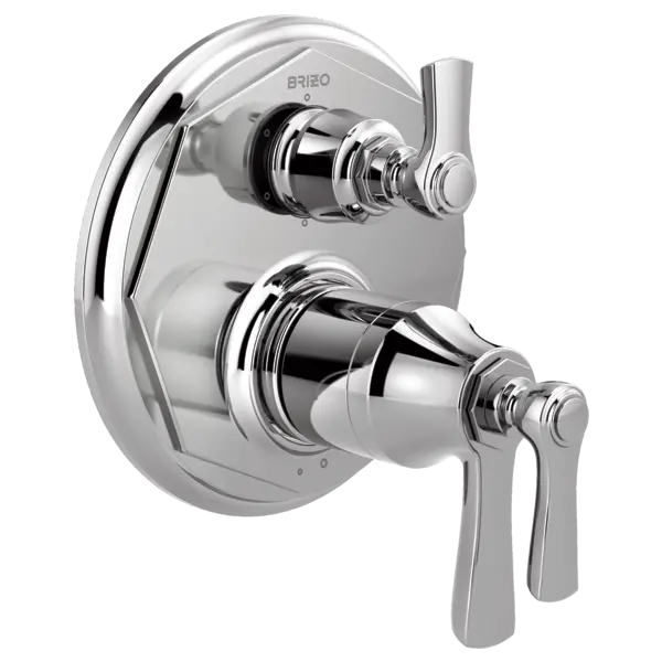 Brizo TempAssure® Thermostatic Valve with 6-Function Diverter Trim T75661-PC - Plumbing Market