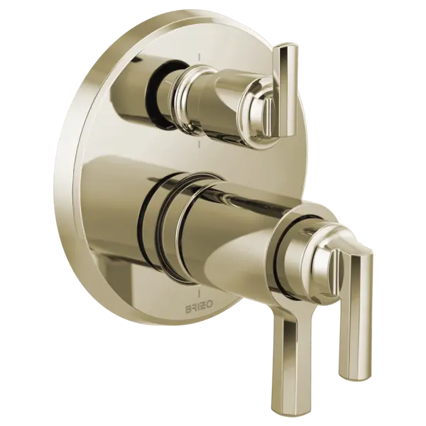 Brizo Tempassure® Thermostatic Valve With Integrated 6-Function Diverter Trim T75698-PN - Plumbing Market