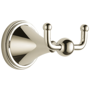 Brizo Traditional Double Robe Hook Polished Nickel - Plumbing Market