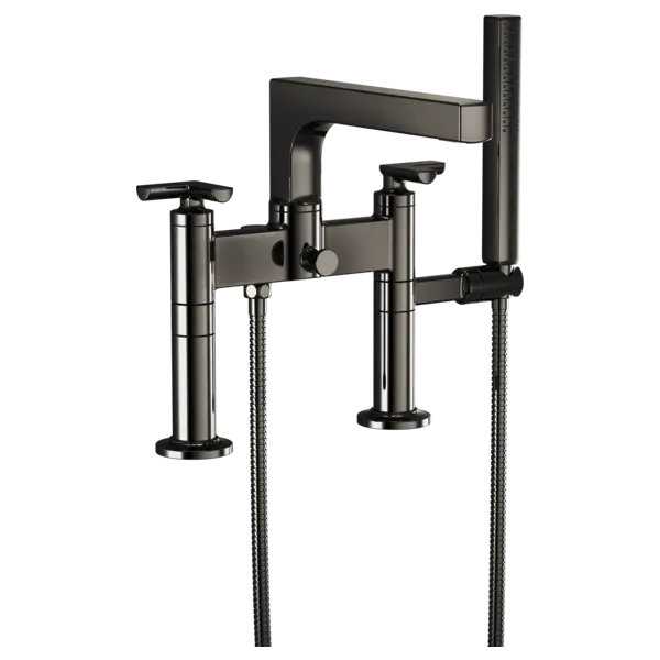 Brizo Two-Handle Tub Filler Trim Kit With Cross Handles T70307-BNX - Plumbing Market