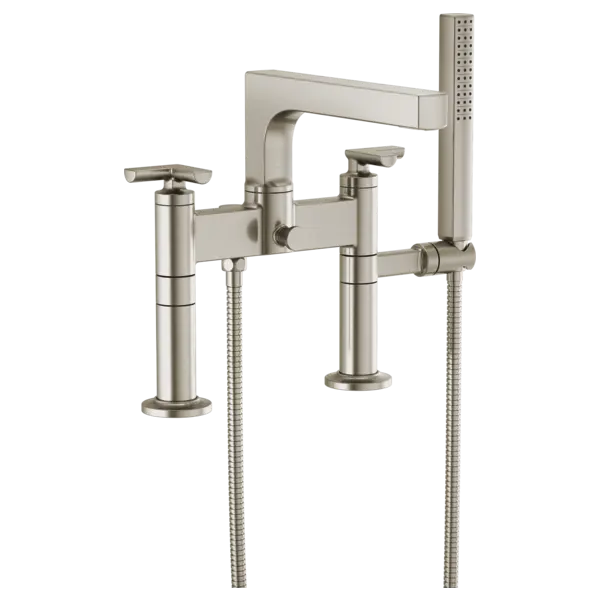 Brizo Two-Handle Tub Filler Trim Kit With Cross Handles T70307-NK - Plumbing Market