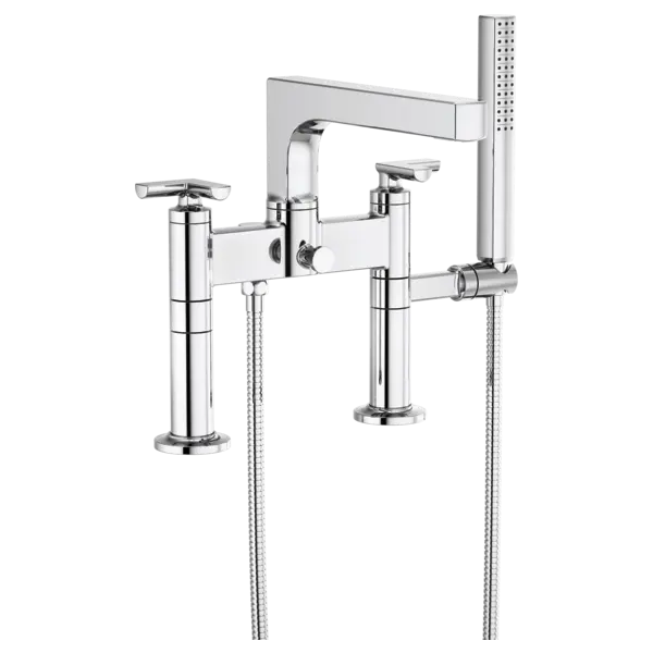 Brizo Two-Handle Tub Filler Trim Kit With Cross Handles T70307-PC - Plumbing Market
