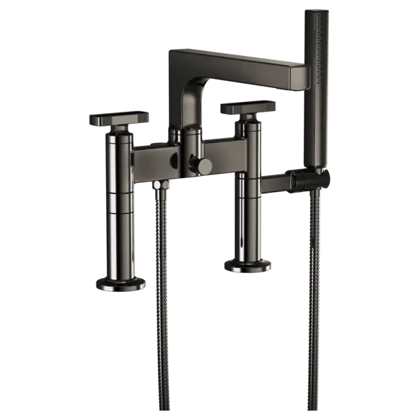 Brizo Two-Handle Tub Filler Trim Kit With Knob Handles T70308-BNX - Plumbing Market