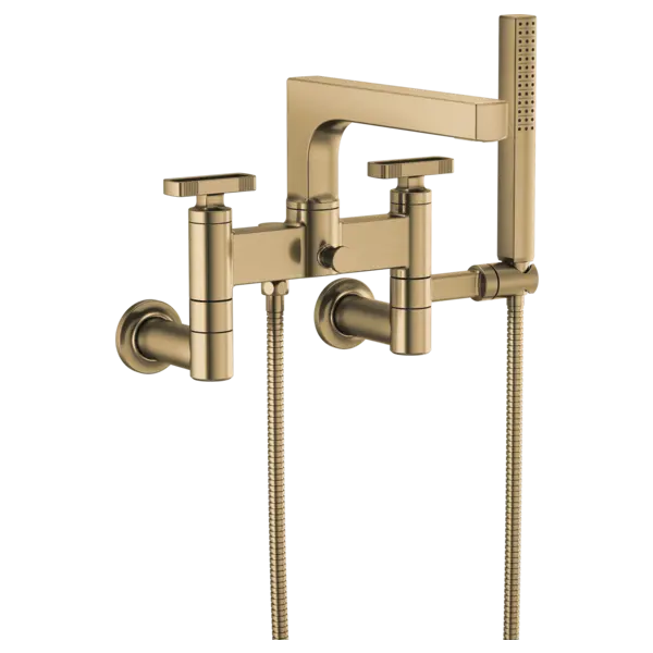 Brizo Two-Handle Tub Filler Trim Kit With Knob Handles T70308-GL - Plumbing Market