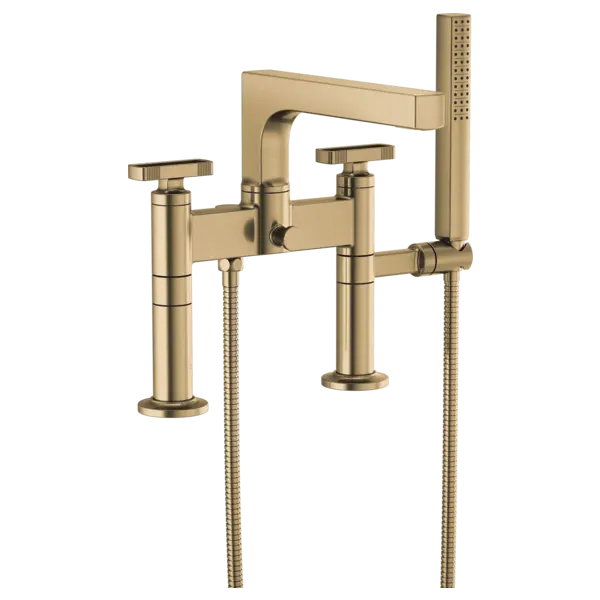 Brizo Two-Handle Tub Filler Trim Kit With Knob Handles T70308-GL - Plumbing Market