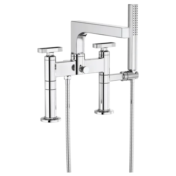 Brizo Two-Handle Tub Filler Trim Kit With Knob Handles T70308-PC - Plumbing Market