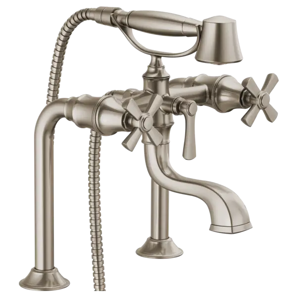 Brizo Two-Handle Tub Filler Trim Kit with Cross Handles T70361-NK - Plumbing Market