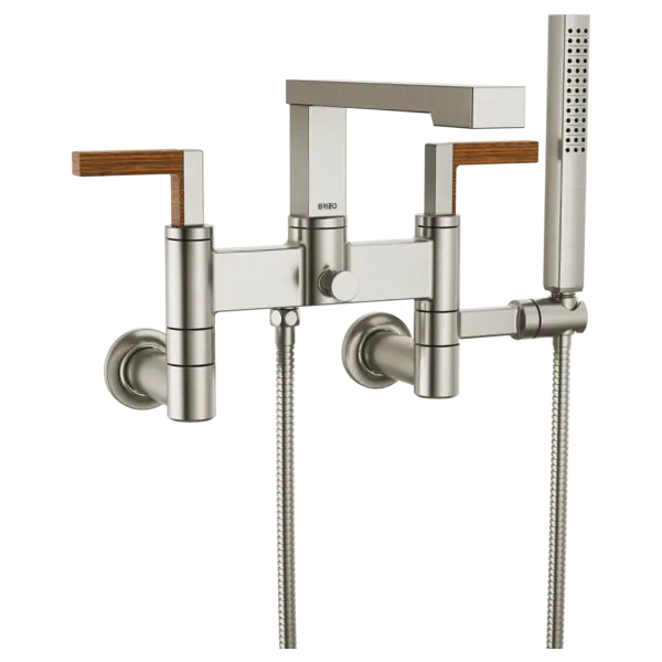 Brizo Two-Handle Tub Filler Trim Kit with Lever Handles T70322-NKTK - Plumbing Market