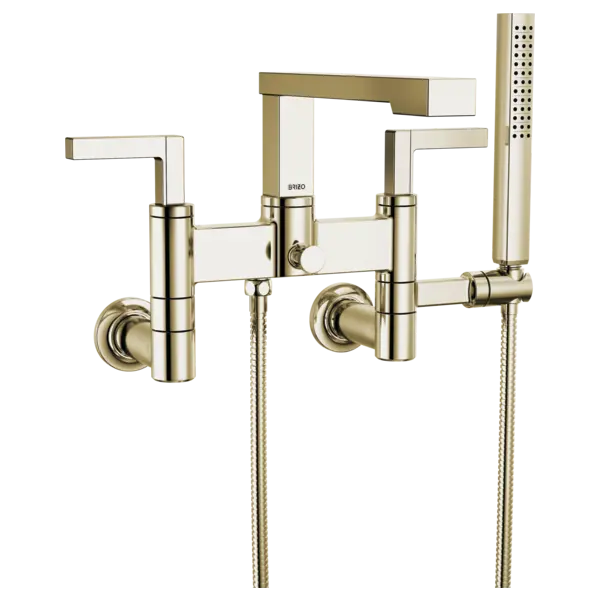 Brizo Two-Handle Tub Filler Trim Kit with Lever Handles T70322-PN - Plumbing Market
