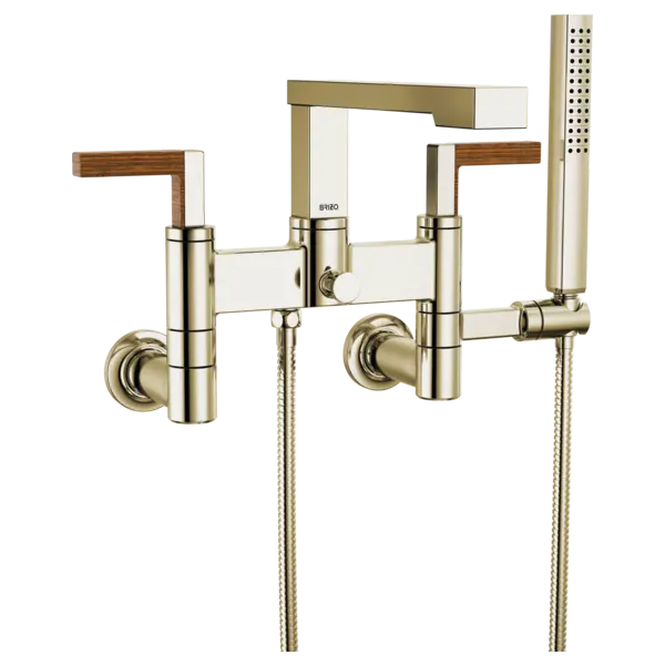 Brizo Two-Handle Tub Filler Trim Kit with Lever Handles T70322-PNTK - Plumbing Market