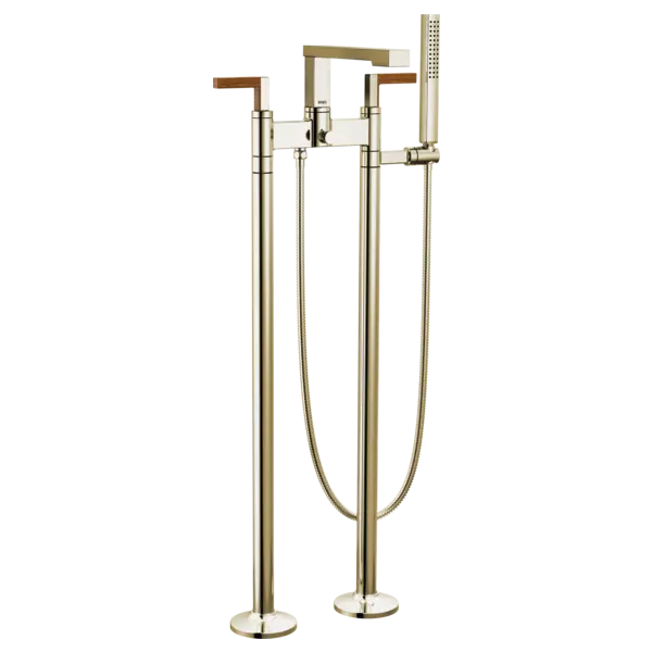 Brizo Two-Handle Tub Filler Trim Kit with Lever Handles T70322-PNTK - Plumbing Market