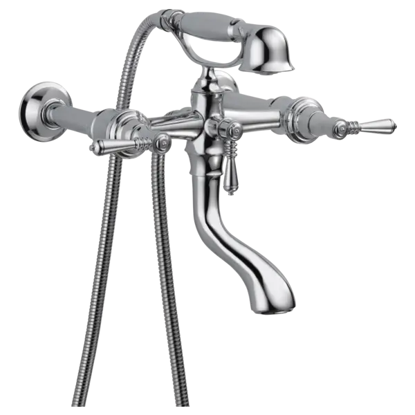 Brizo Two-Handle Tub Filler Trim Kit with Lever Handles T70336-PC - Plumbing Market
