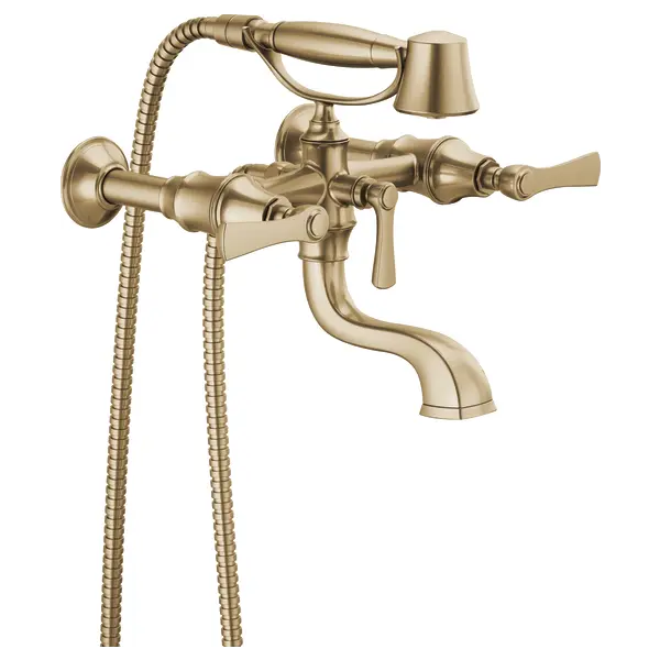 Brizo Two-Handle Tub Filler Trim Kit with Lever Handles T70360-GL - Plumbing Market