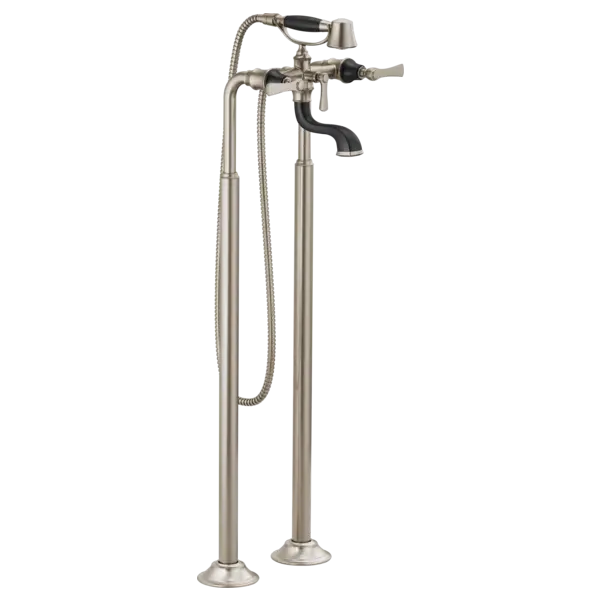 Brizo Two-Handle Tub Filler Trim Kit with Lever Handles T70360-NKBL - Plumbing Market
